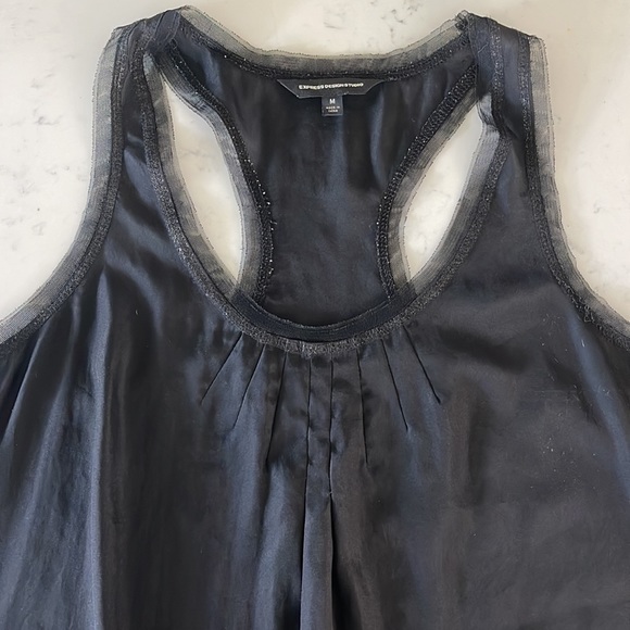 Express black racer back top - Picture 2 of 3